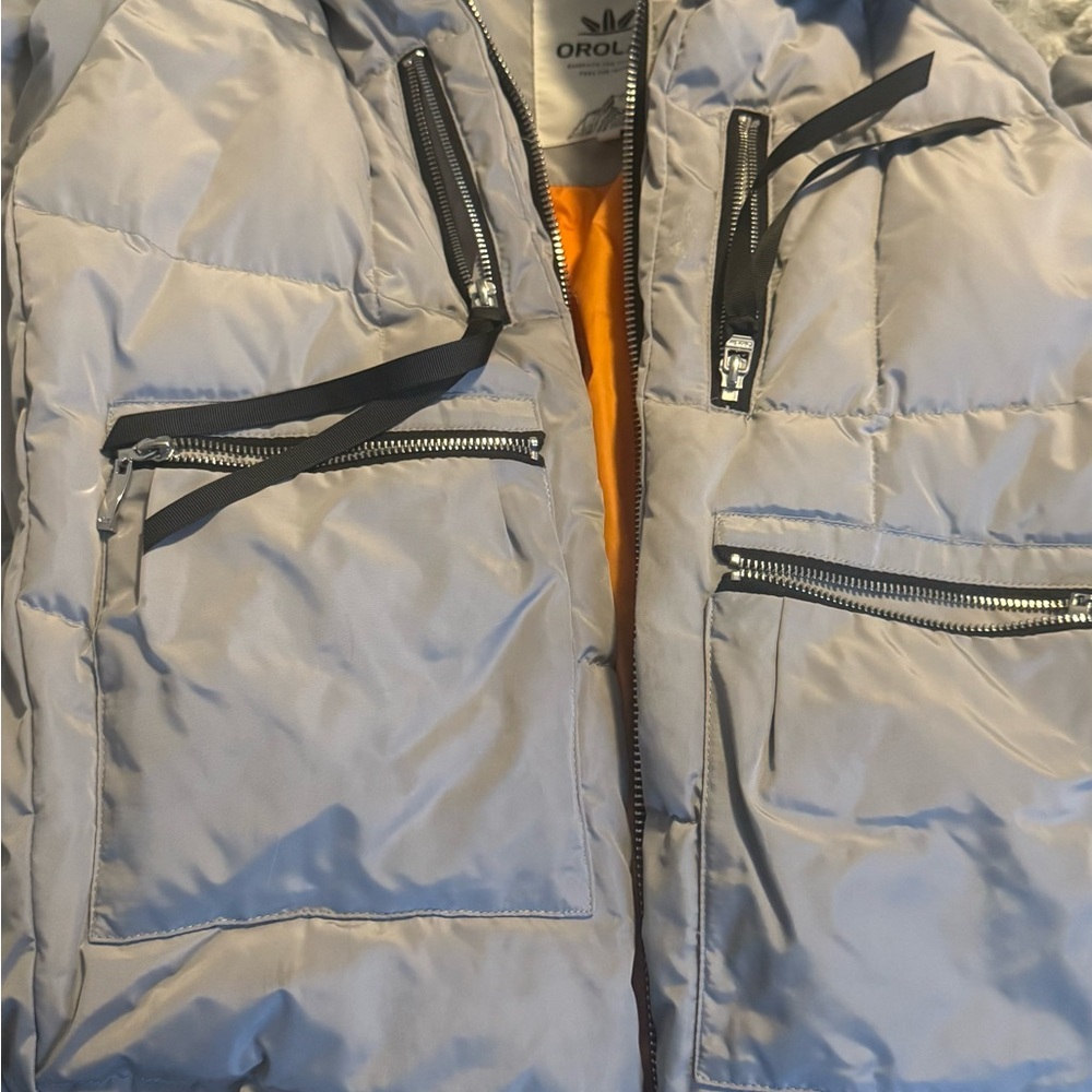 Women's Gray Puffer Jacket